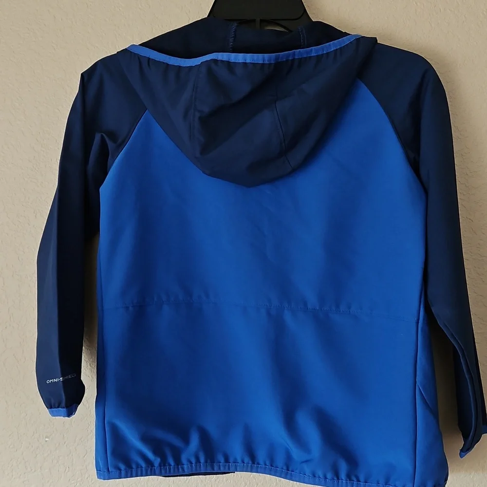 Kids Columbia Blue Hooded Jacket Size S (8)‎